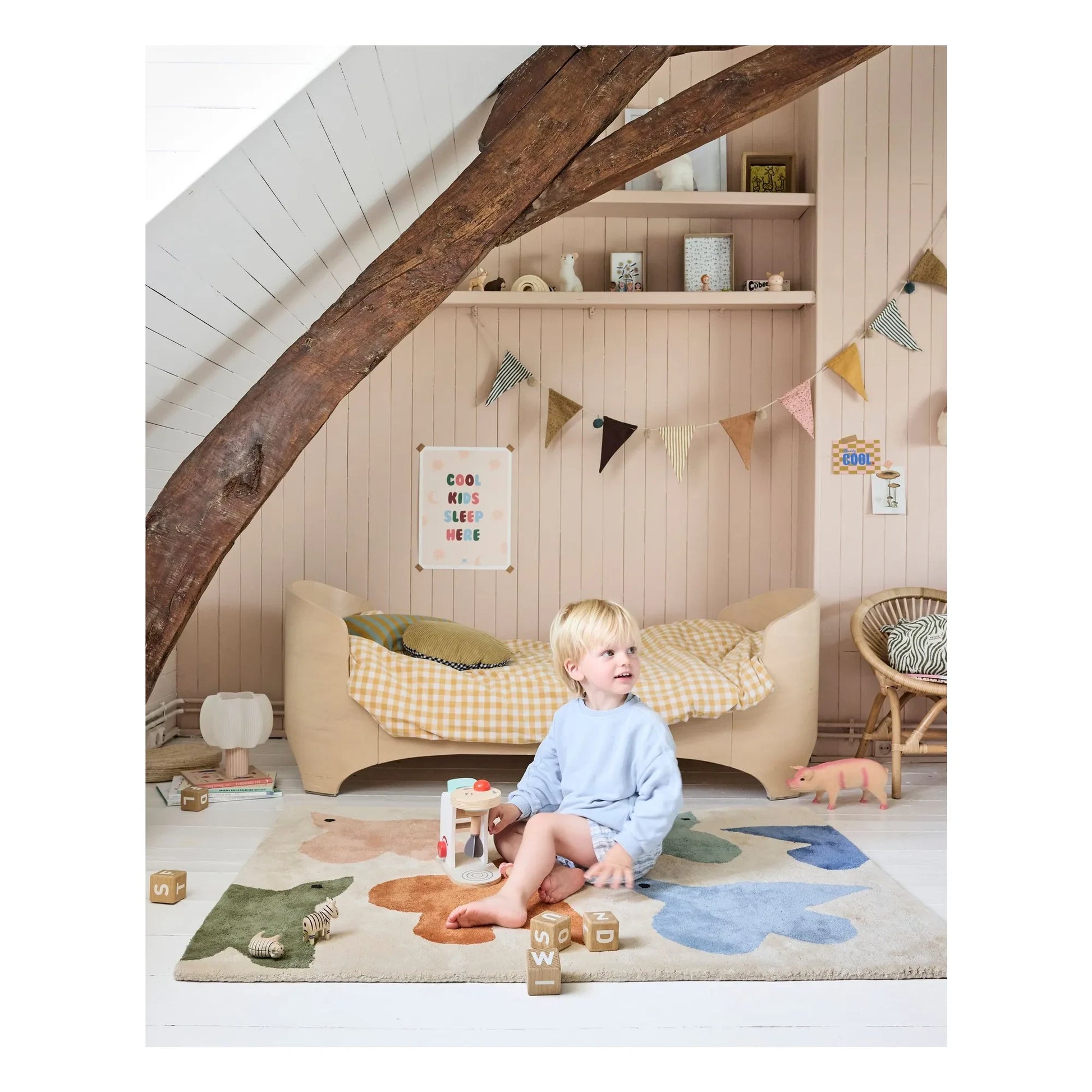 Bleuu-studio - Birds carpet | Blue