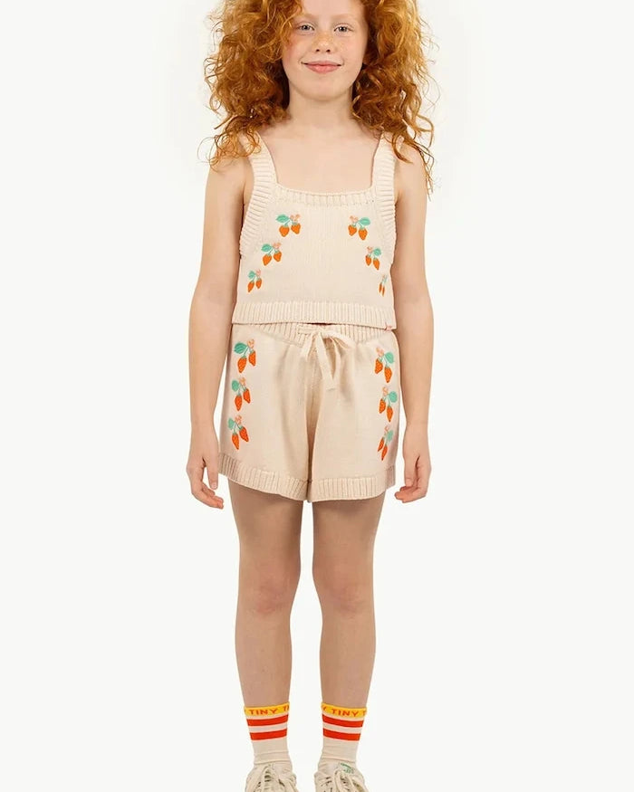 Tinycottons STRAWBERRIES SHORTS Çocuk Pamuklu Kısa Şort