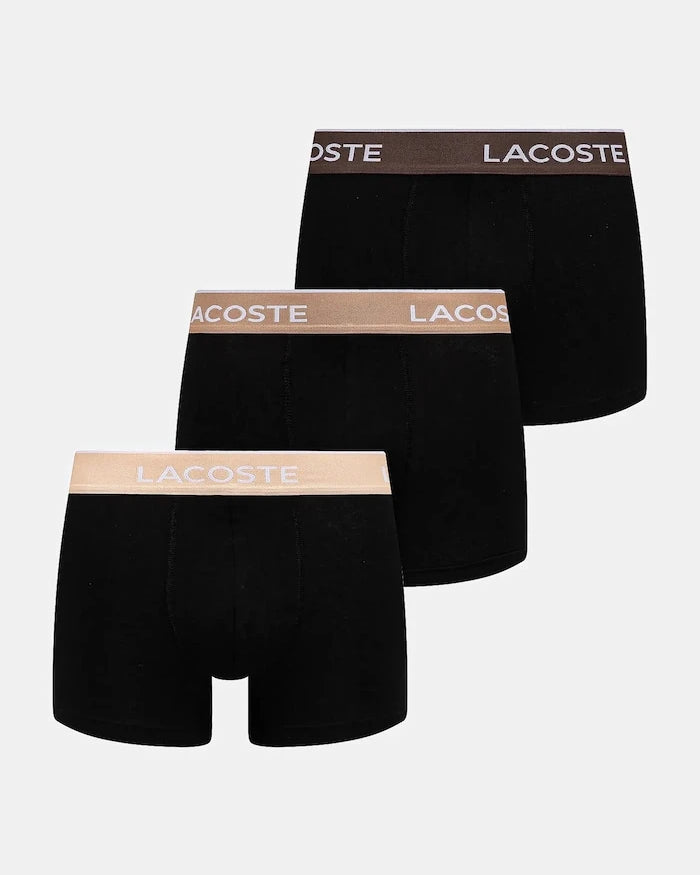 Lacoste erkek pamuklu elastan dar kesim boxer 3'lü