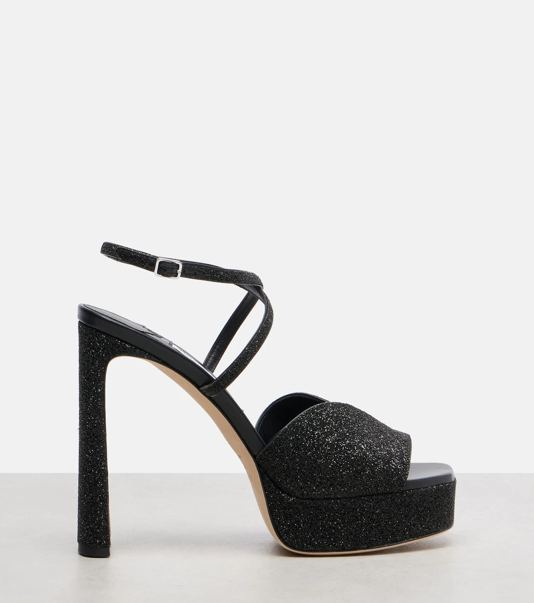 Jimmy Choo - Karli 125 glitter platform sandals