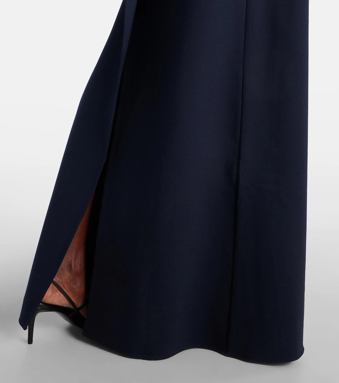 Oscar de la Renta - Embellished open-back wool-blend kaftan
