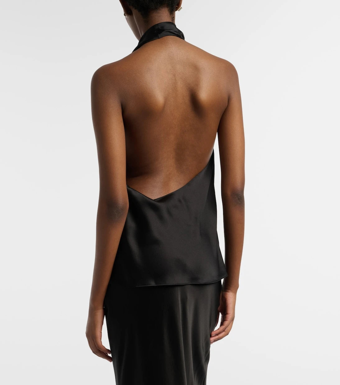 The Sei - Halterneck silk satin top