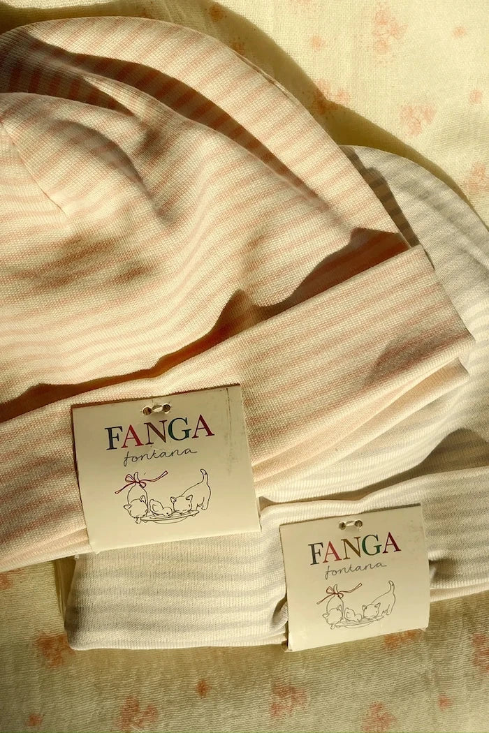 Bebek Pamuklu Şapka Fanga Fontana FIO STRIPE 2 PACK BEANIE OCS (2 Adet)