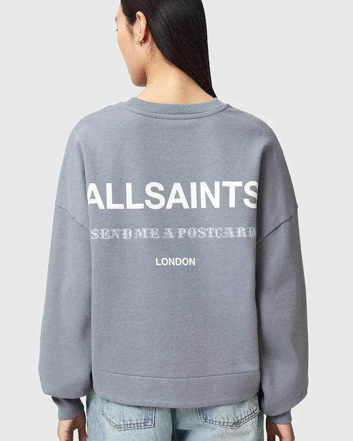 AllSaints kadın pamuklu oversize sweatshirt DREAMER
