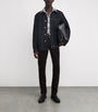 PAIGE Navy Corduroy-Collar Pauler Denim Chore Jacket