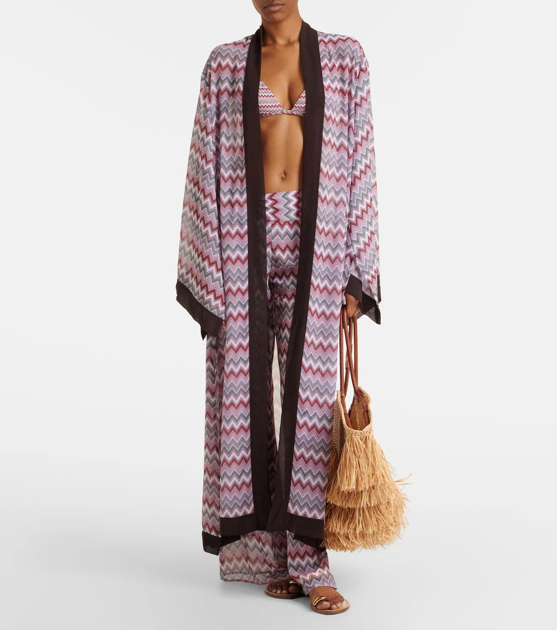 Bananhot - Bowie chevron flared pants