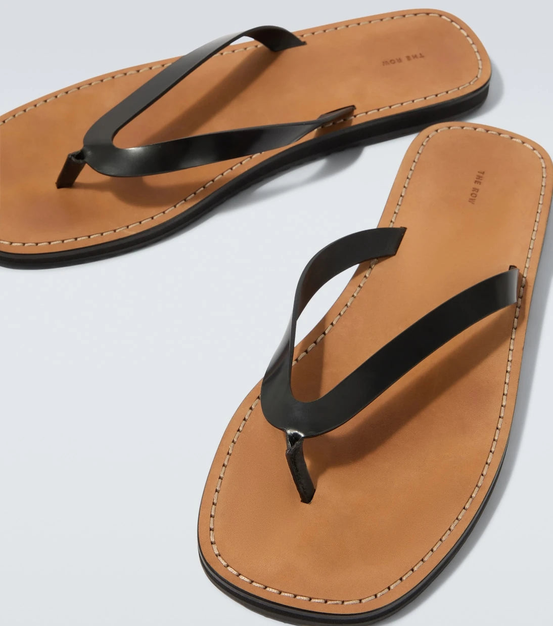 The Row - City leather thong sandals