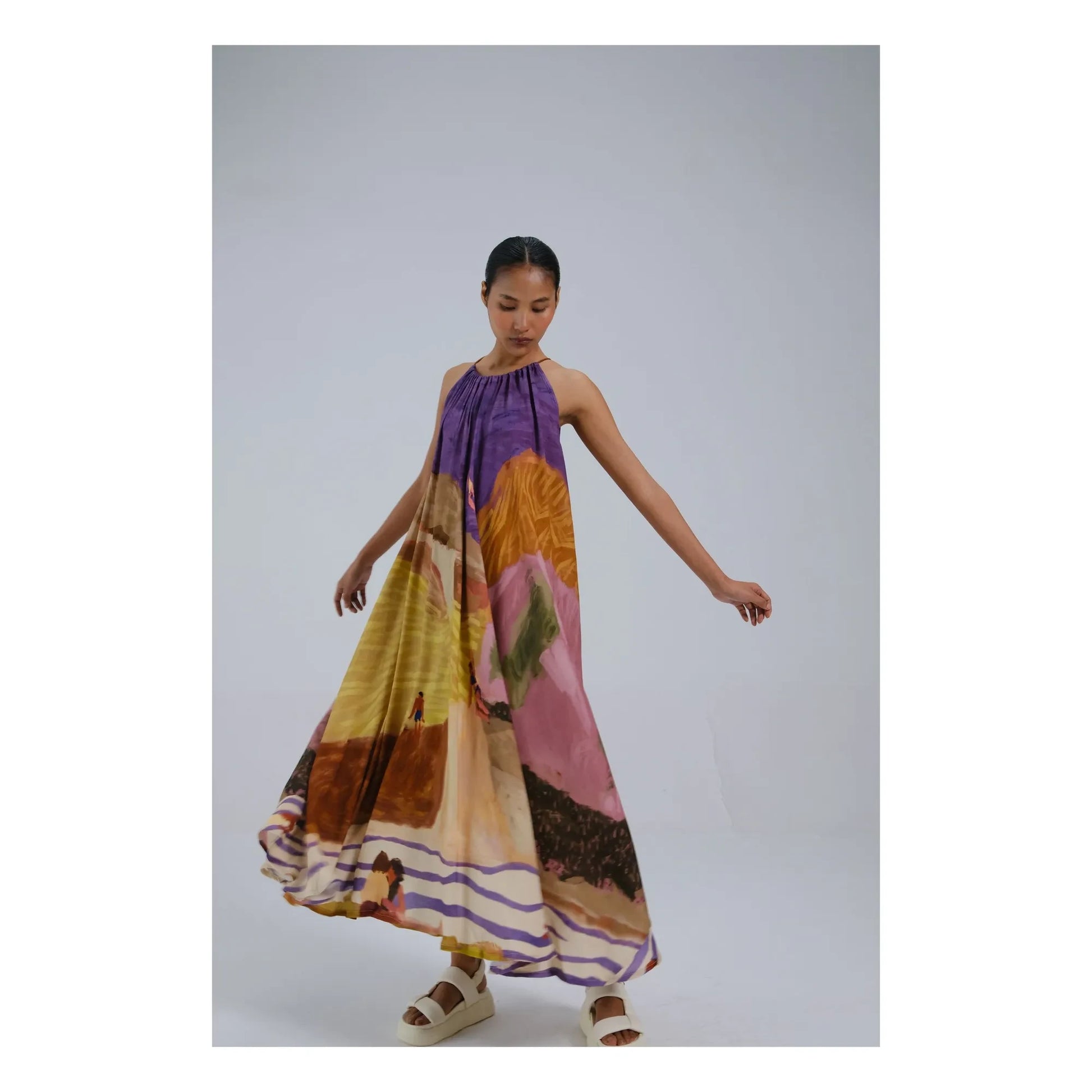 CORD - Circle dress | Purple