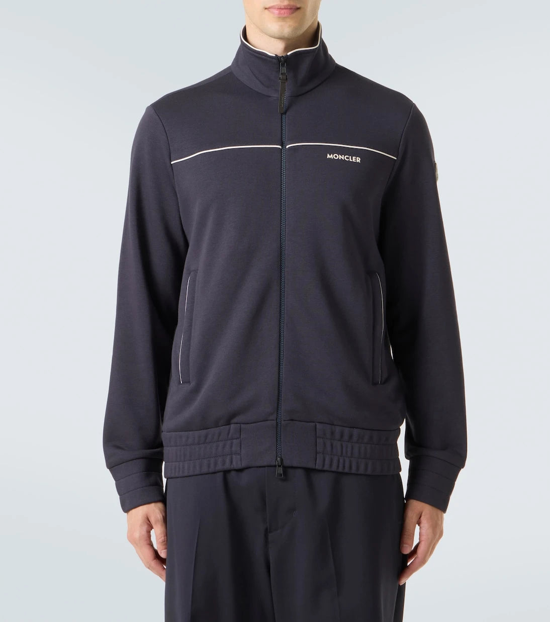 Moncler - Technical jersey zip-up sweatshirt