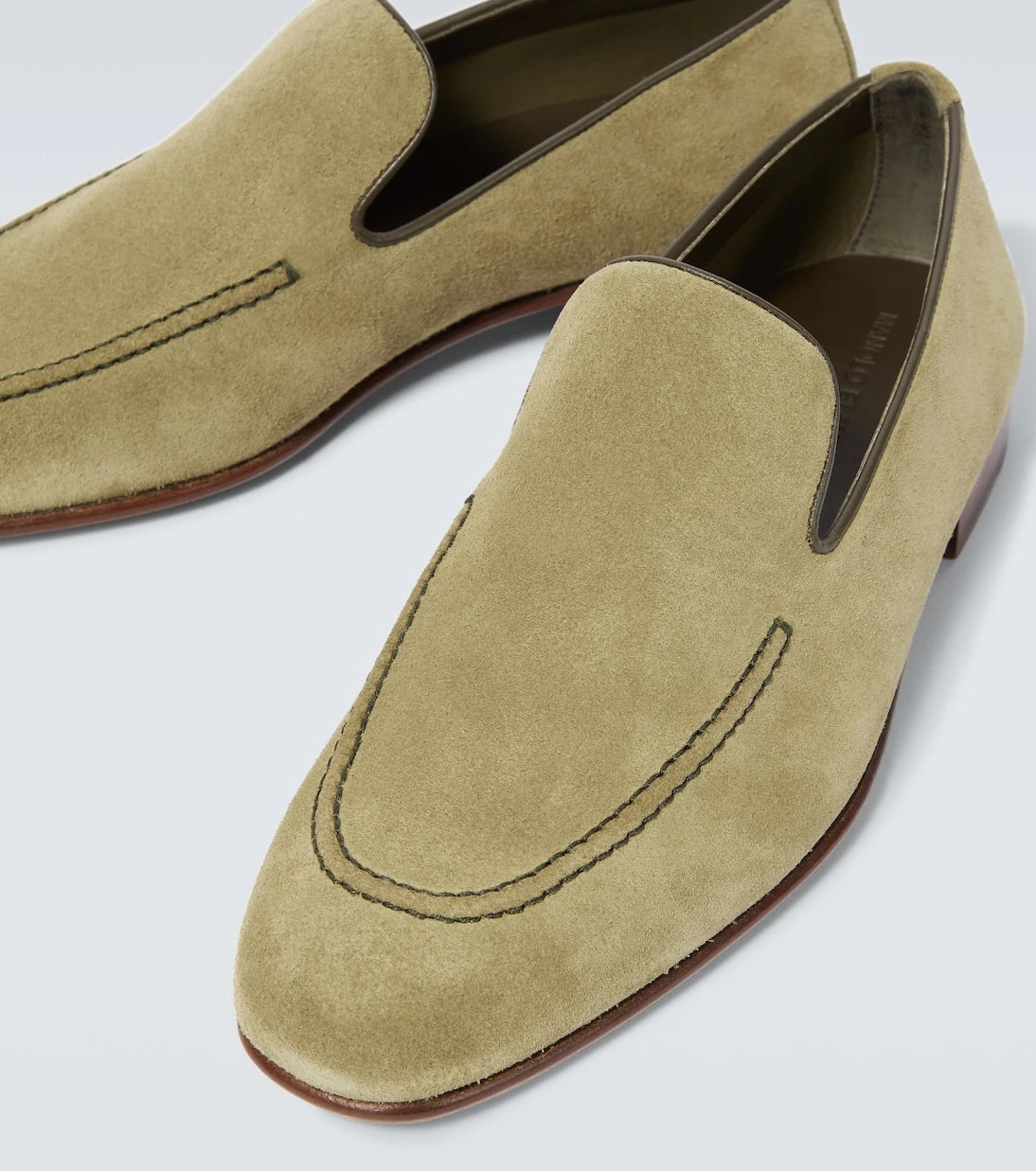 Manolo Blahnik - Truro suede loafers