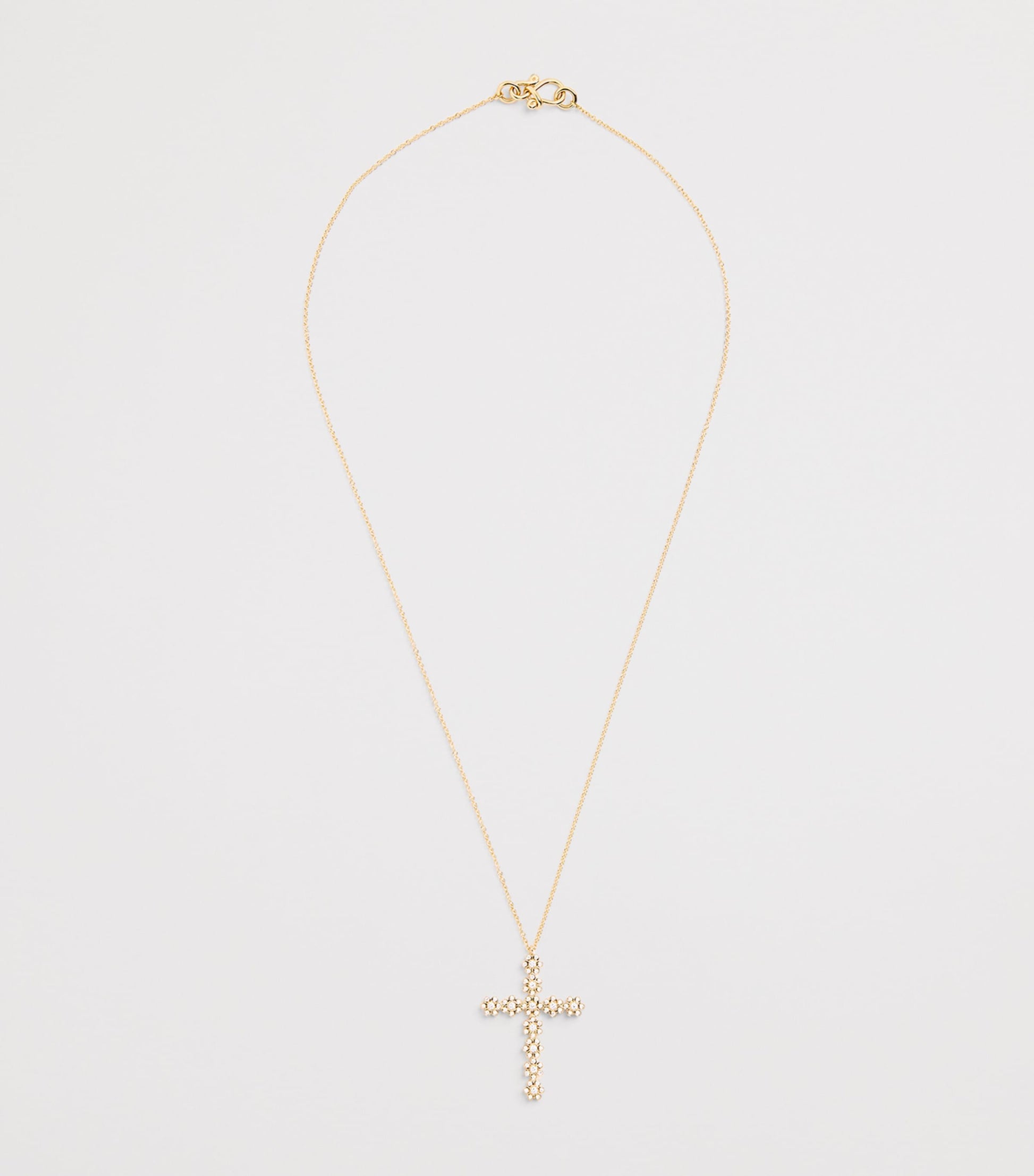 Sophie Bille Brahe Yellow Gold and Diamond Fleur de Pernille Necklace