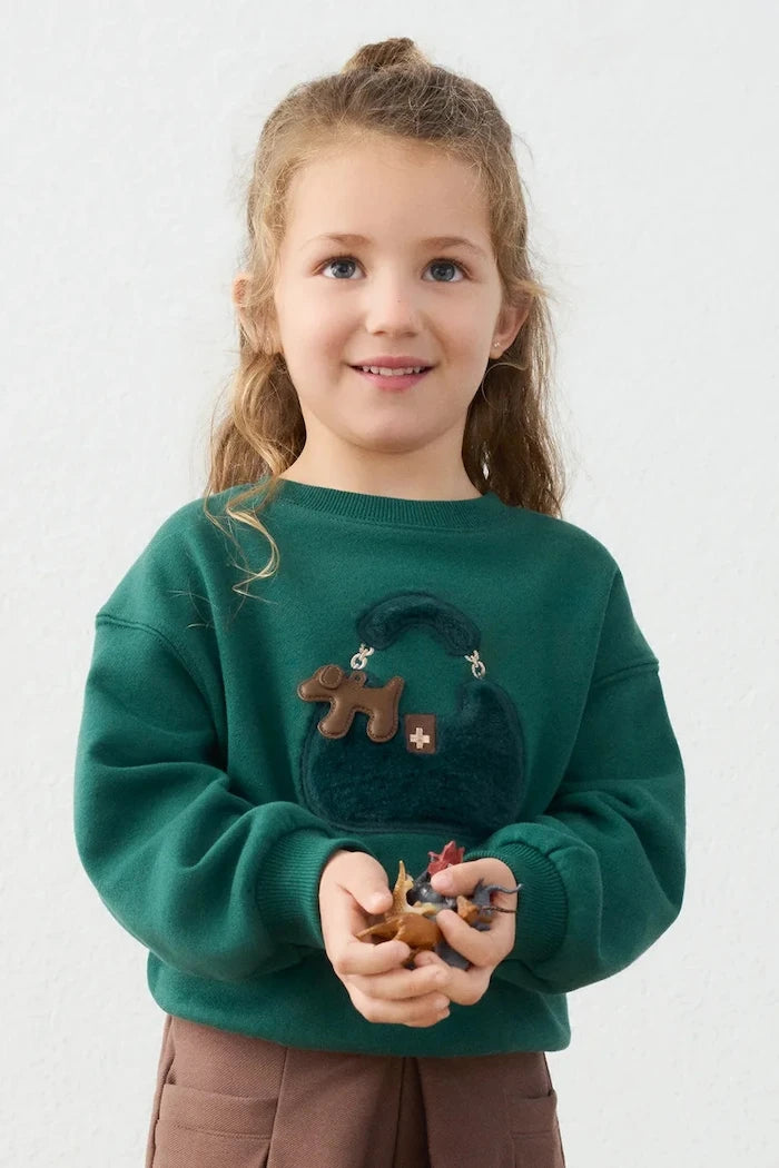 Mayoral çocuk pamuklu sweatshirt