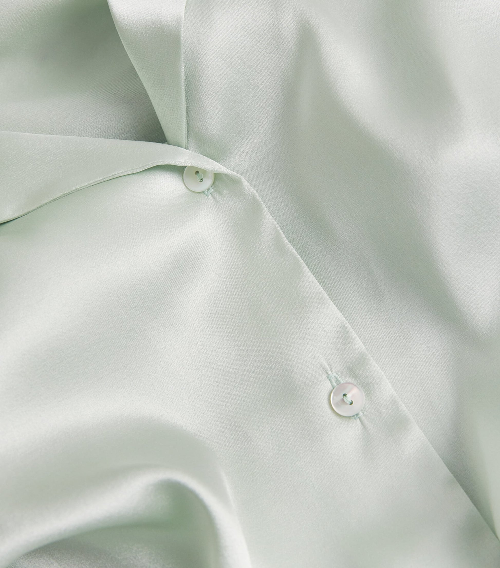 Hanro Green Stretch Silk Pyjama Set