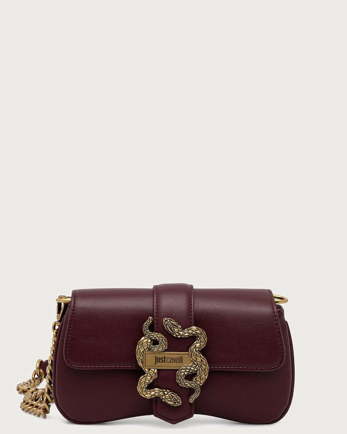 Just Cavalli suni deri kadın crossbody çanta