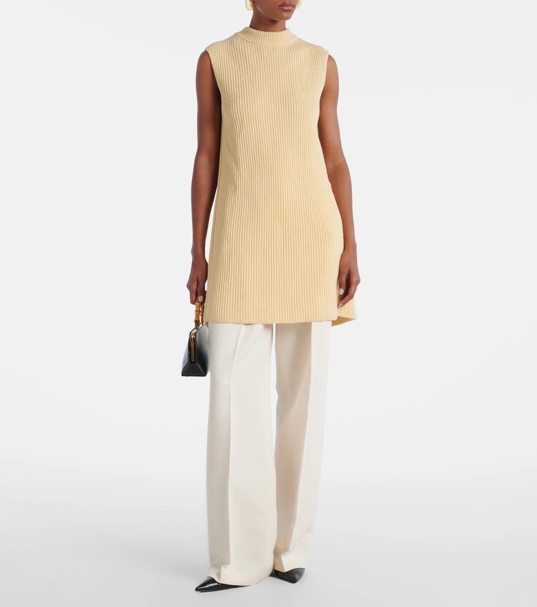 Jil Sander - Oversized ribbed-knit wool vest