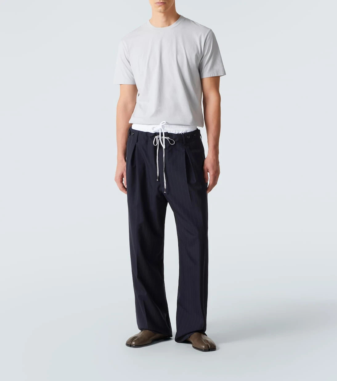 Maison Margiela - Tabi leather slip-on shoes