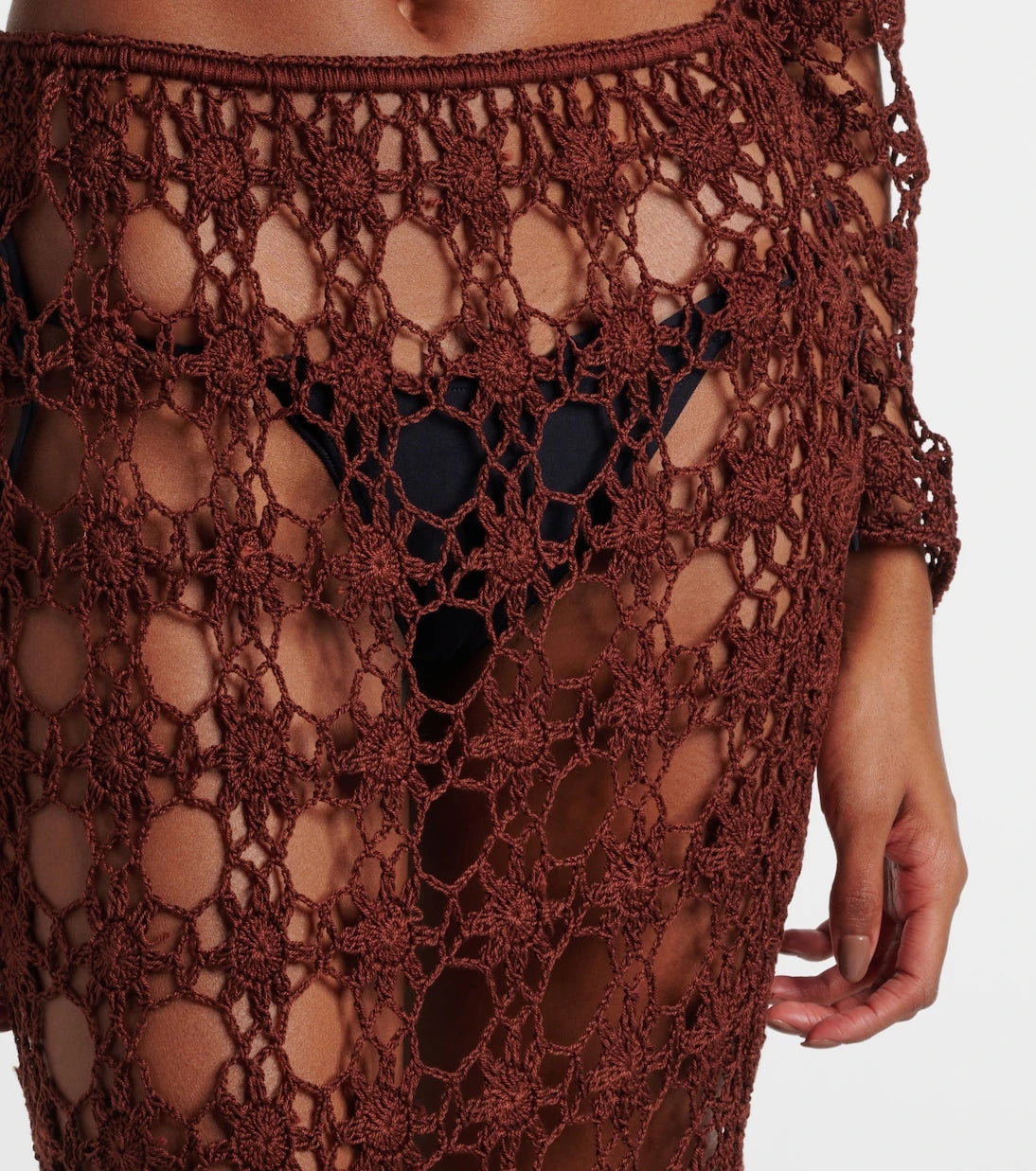 Anna Kosturova - Bella crochet cotton maxi skirt