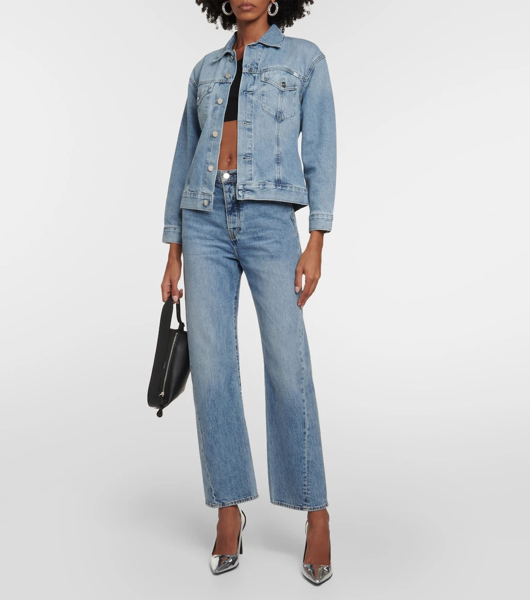 AG Jeans - x EmRata Miranda cotton-blend crop top
