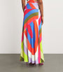 Multi Jersey Iride Maxi Skirt