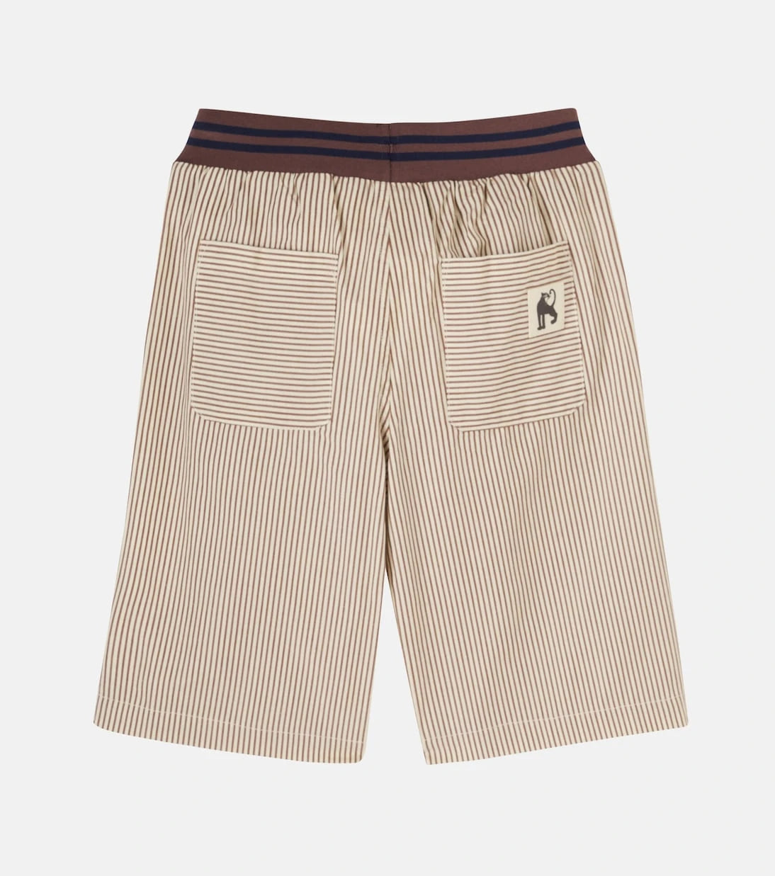 Mini Rodini - Striped cotton poplin Bermuda shorts