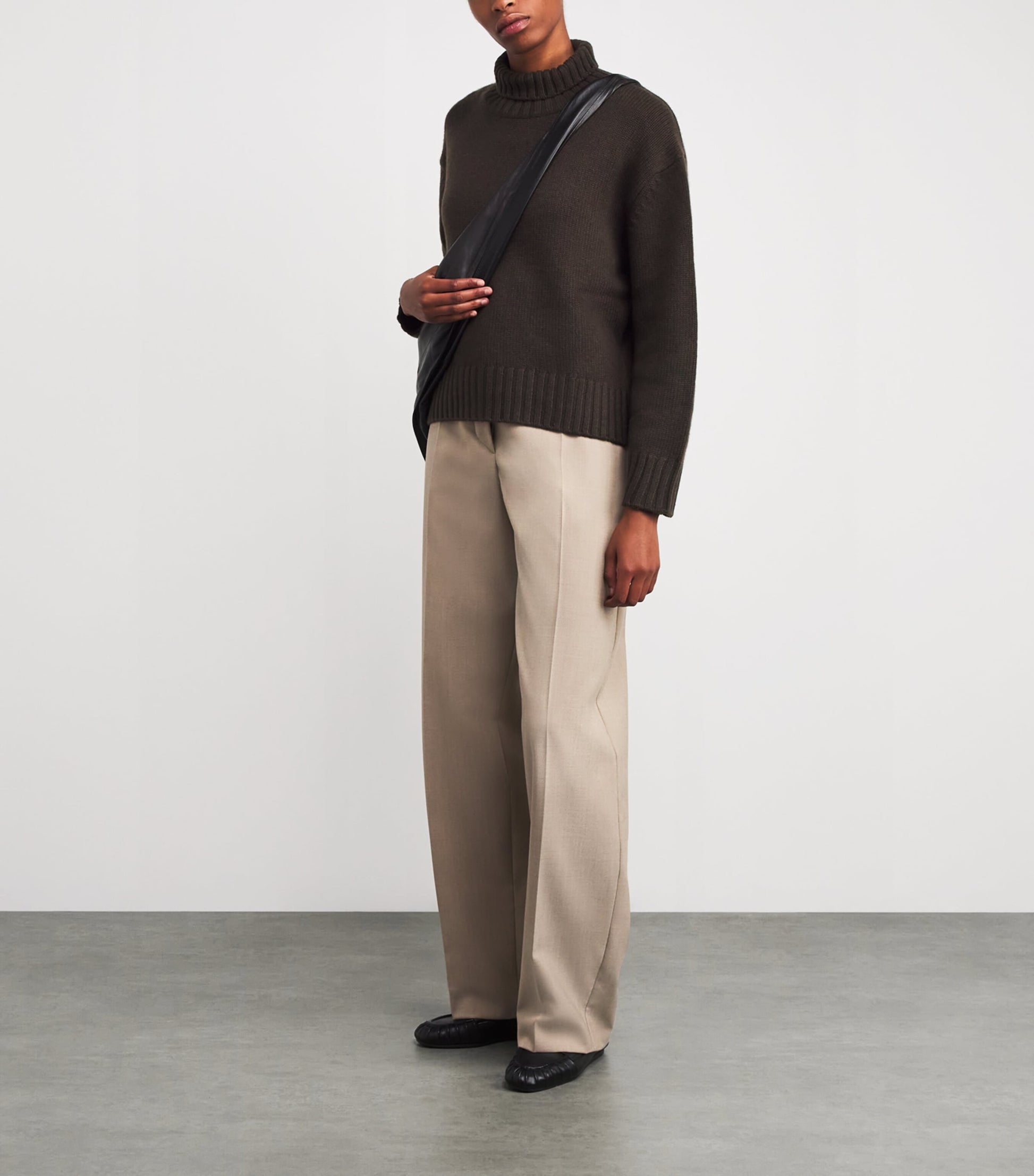 Brown Wool-Cashmere Nola Sweater