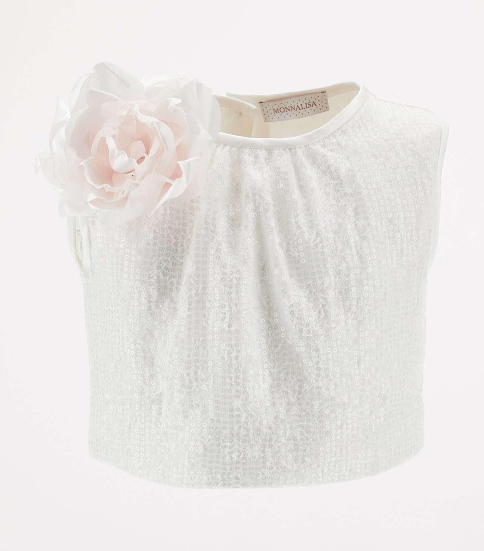 Flower-Appliqué Top and Skirt Set (2-16 Years)