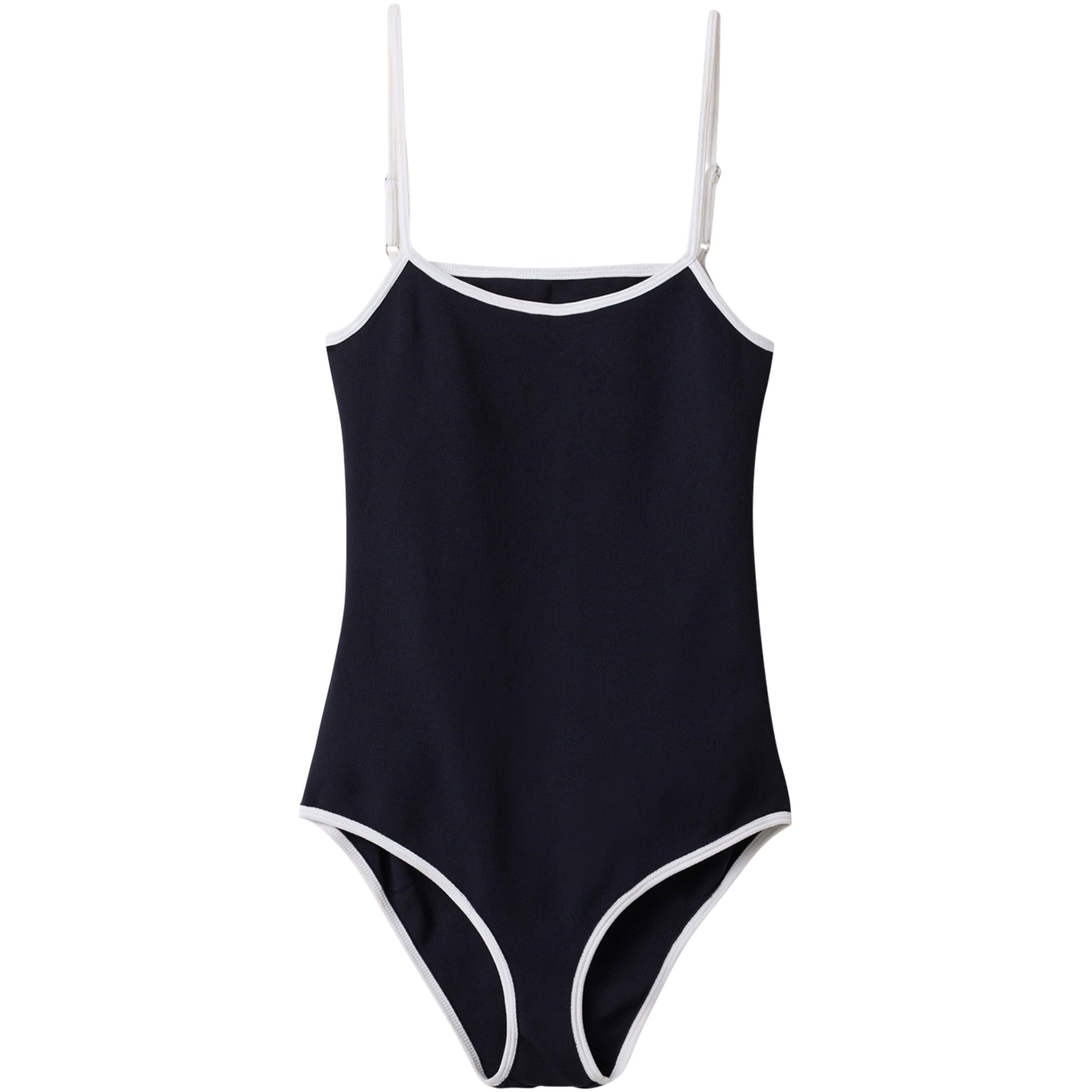Technical-Knit Backless Swimsuit