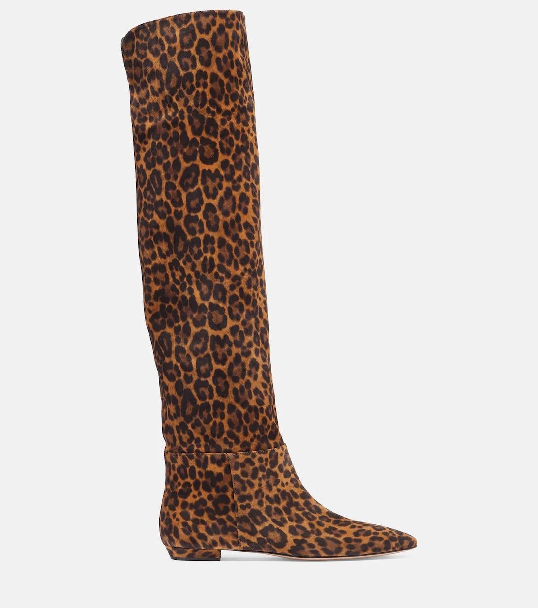 Gianvito Rossi - Leopard-print suede knee-high boots