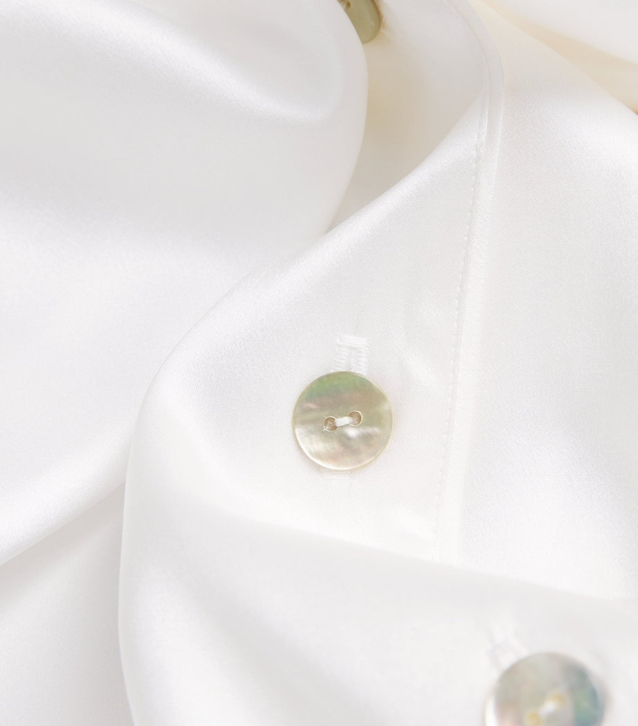 Silk Girls Love Pearls Pyjama Set IVORY