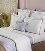 Pima Cotton Athena Celeste Super King Duvet Cover (260cm x 220cm)