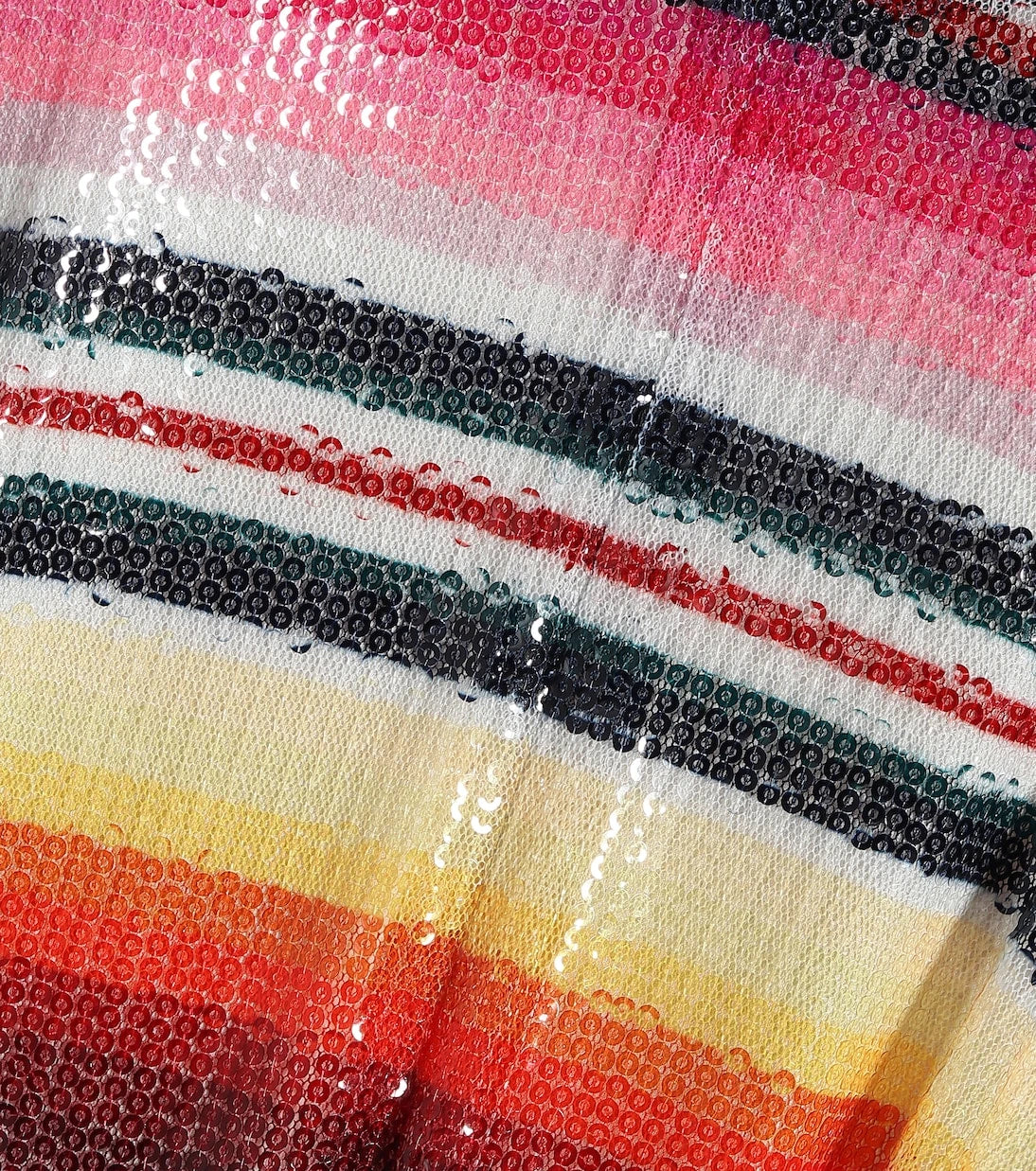 Alanui - Sarape sequined striped maxi dress