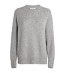 Iris Von Arnim Grey Cashmere-Silk Blenda Sweater