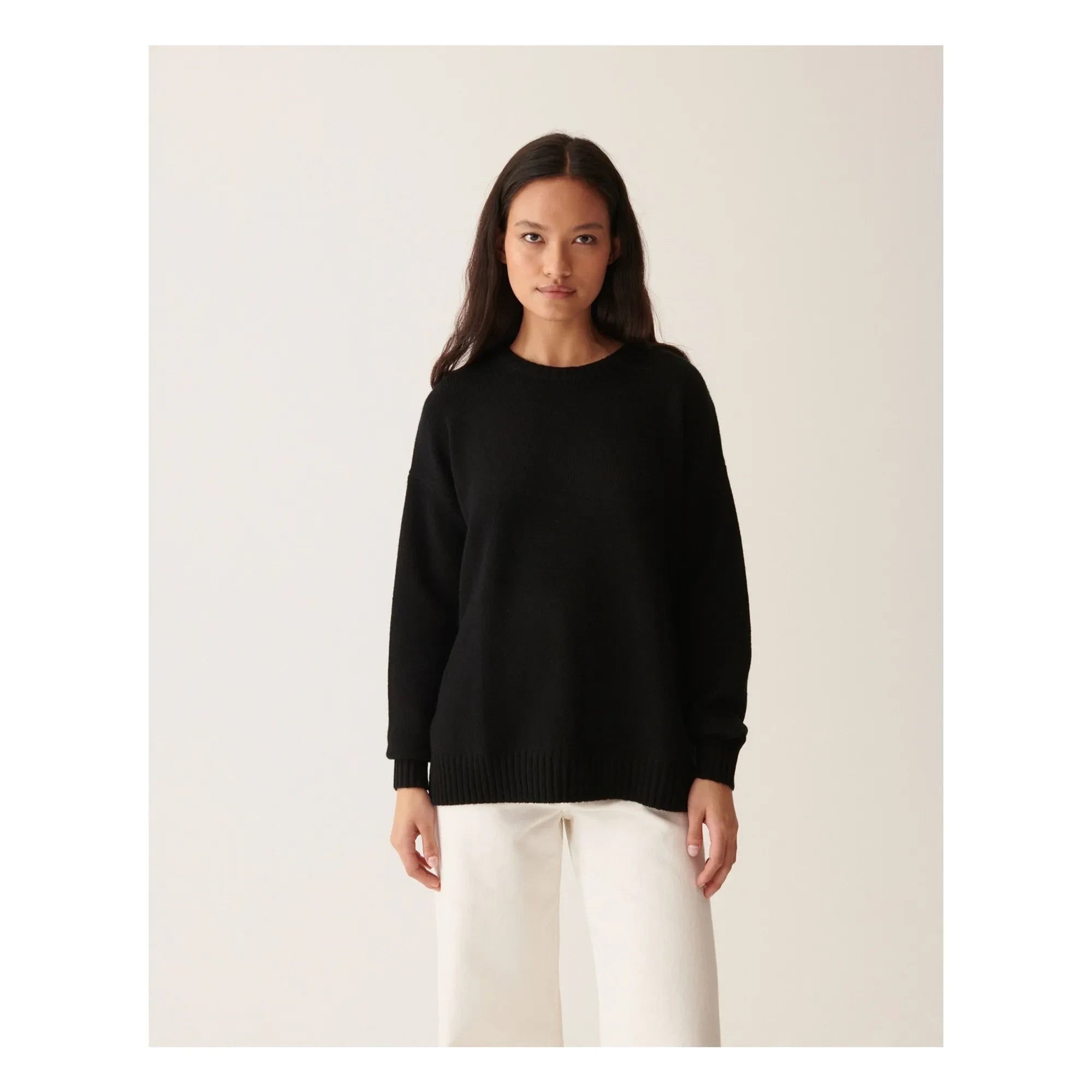 Bompard - Round Neck Sweater Cashmere | Black