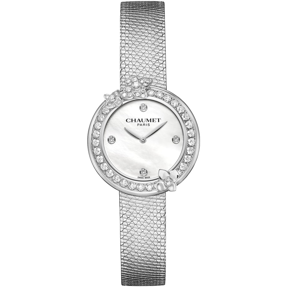 Stainless Steel and Diamond Hortensia Watch 28mm
