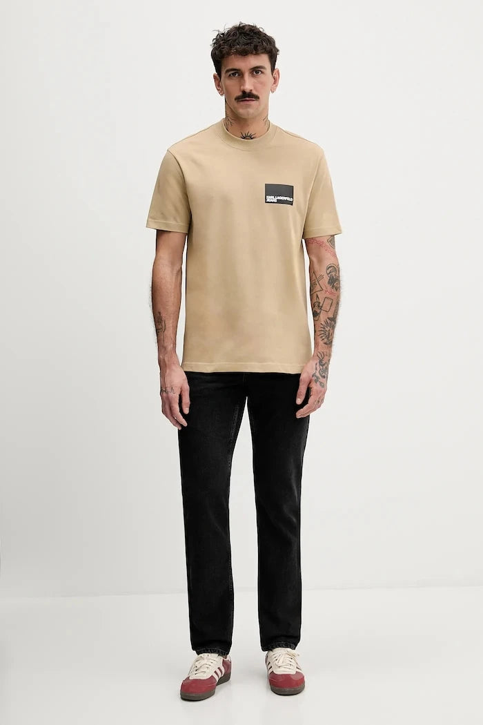 Pamuklu Tişört Karl Lagerfeld Jeans