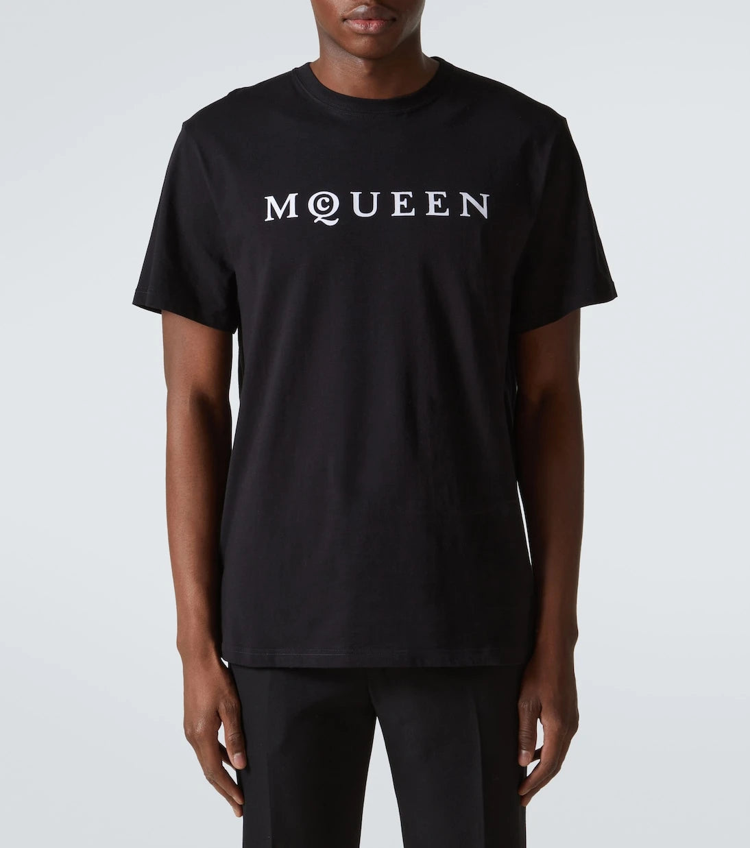 McQueen - Logo cotton jersey T-shirt