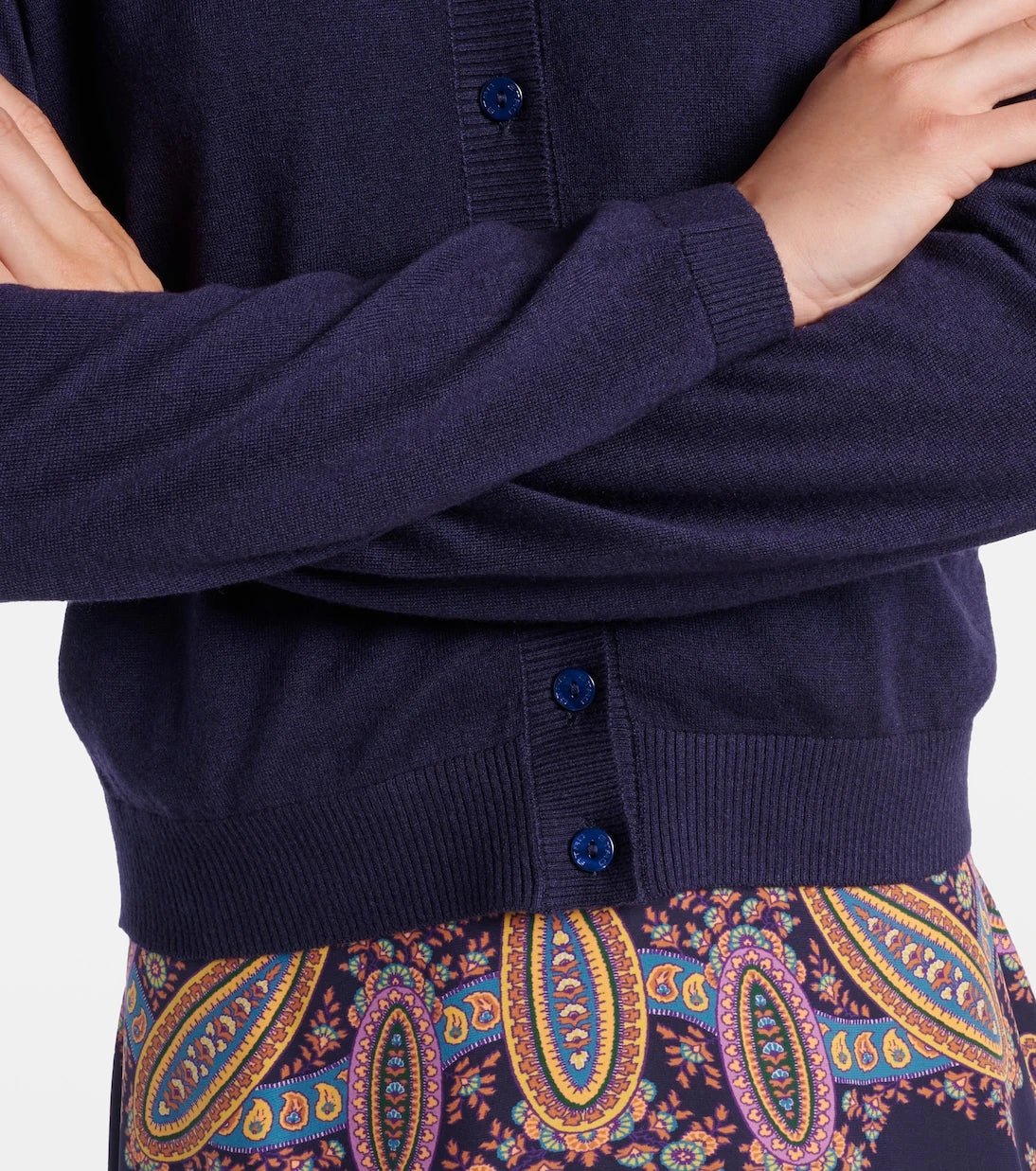 Etro - Embellished silk and cashmere cardigan