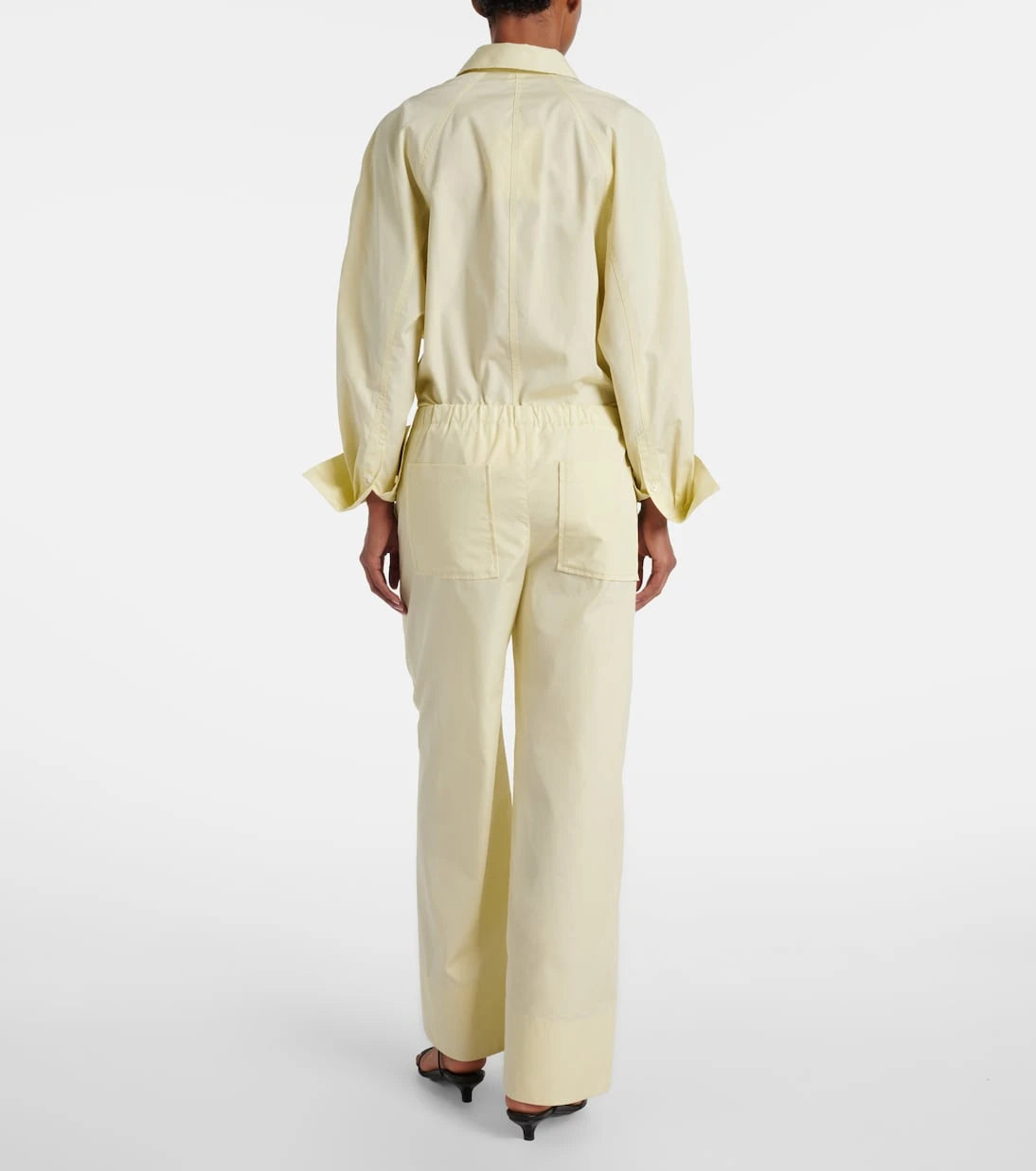 Toteme - Cotton poplin wide-leg pants