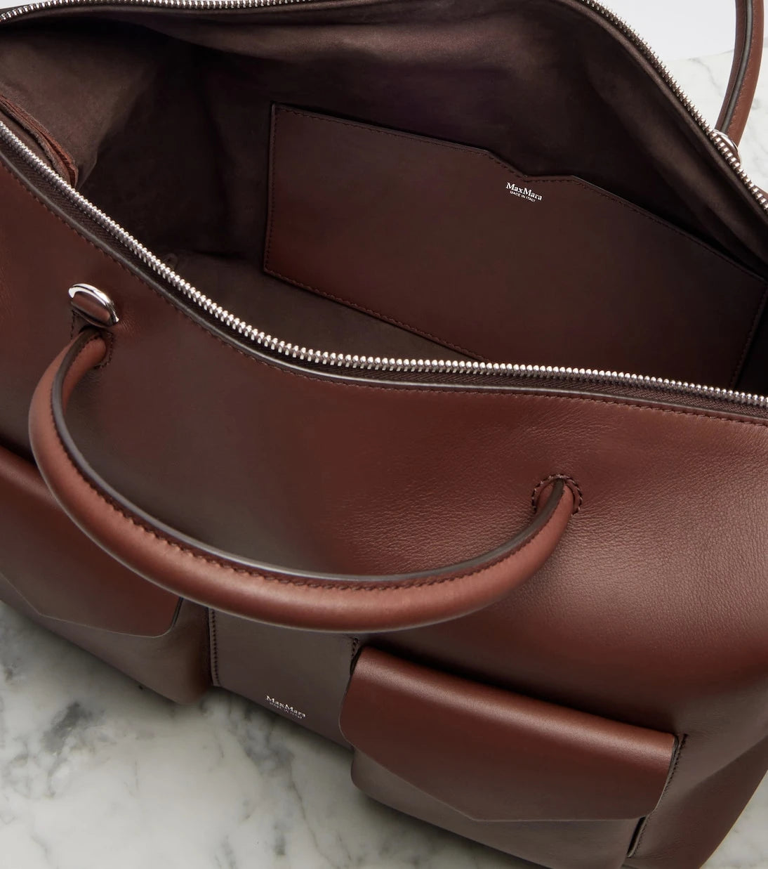Max Mara - Büyük deri el çantası