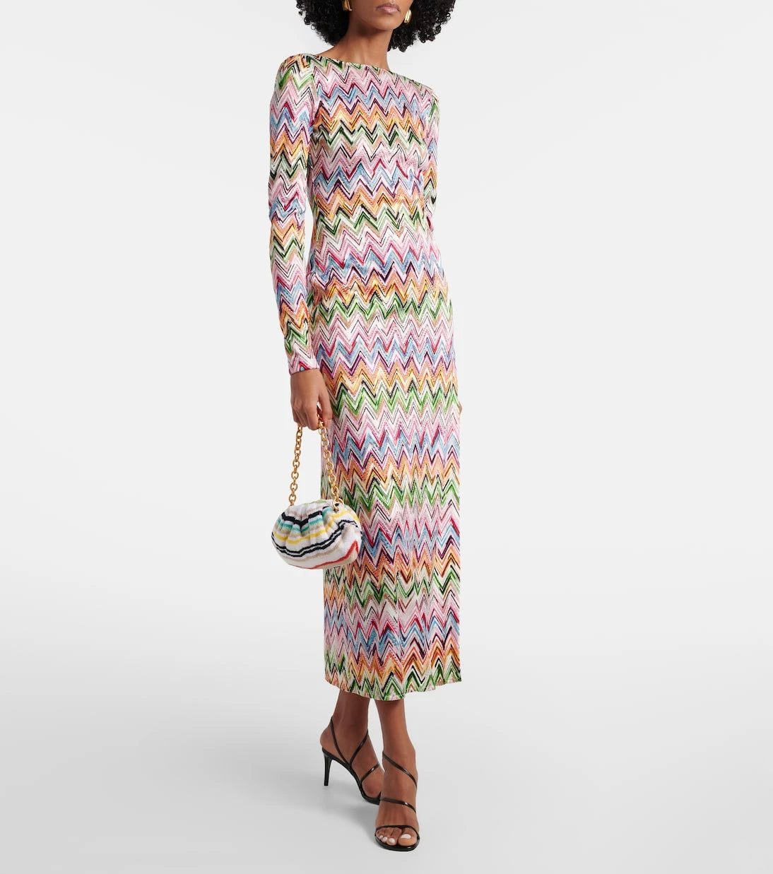 Missoni - حقيبة كلاتش صغيرة بتصميم متعرج