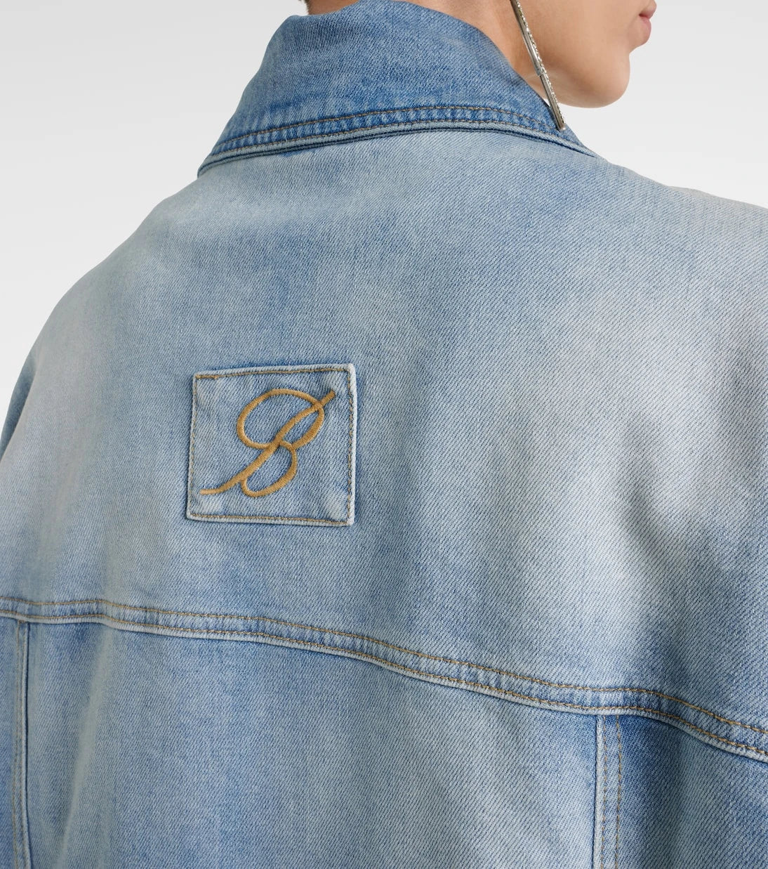 Blumarine - Denim bomber jacket