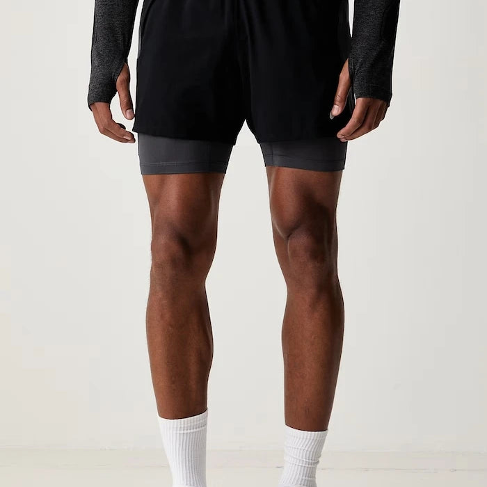 Asics erkek 2'si 1 arada şort ROAD 2-N-1 5IN SHORT