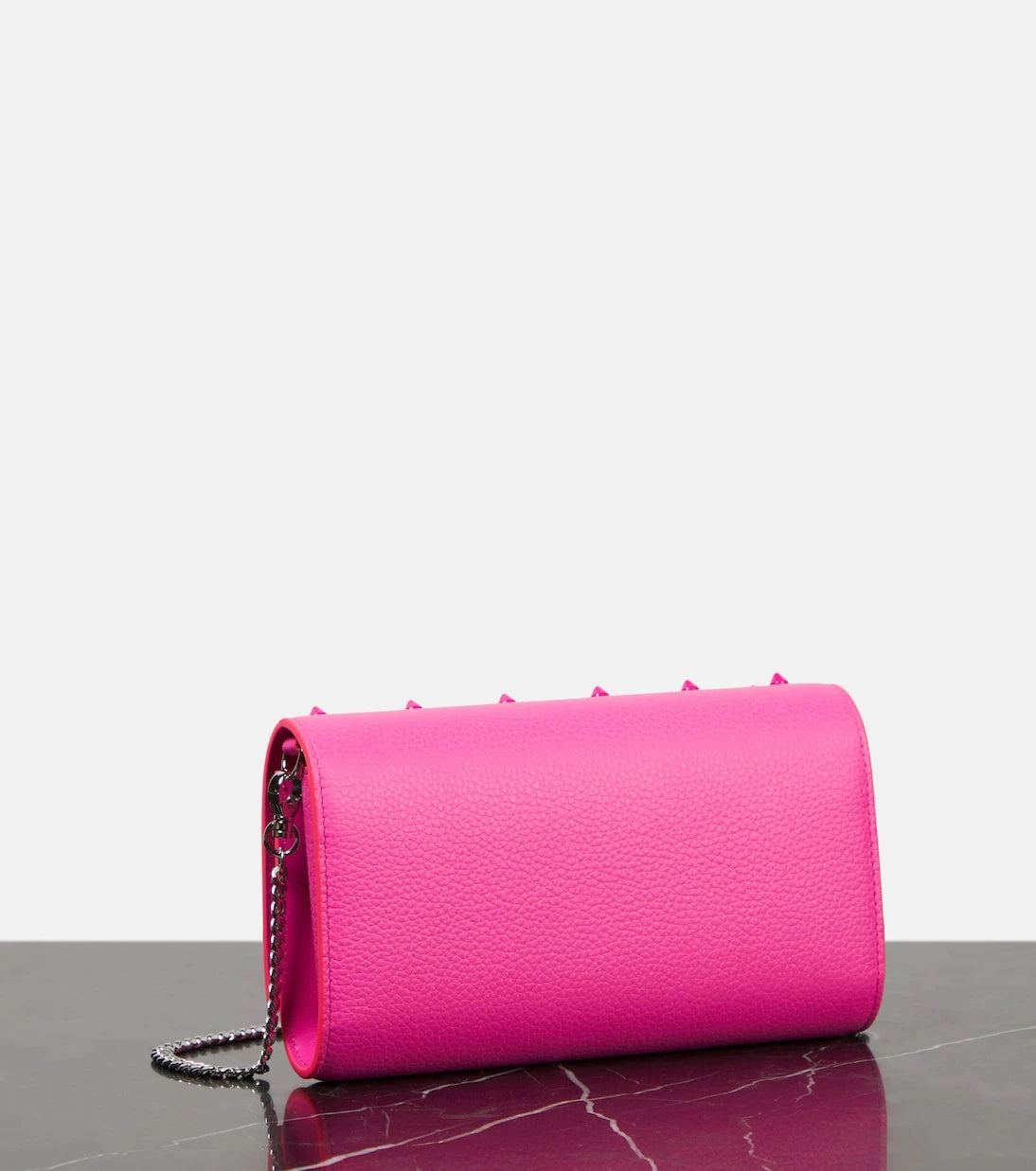 Christian Louboutin - Paloma embellished leather wallet on chain