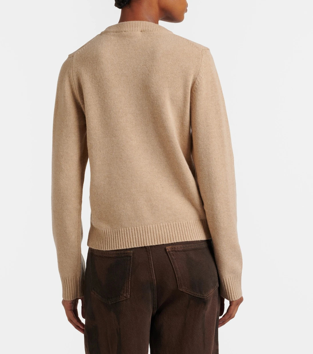 Ganni - Logo intarsia sweater