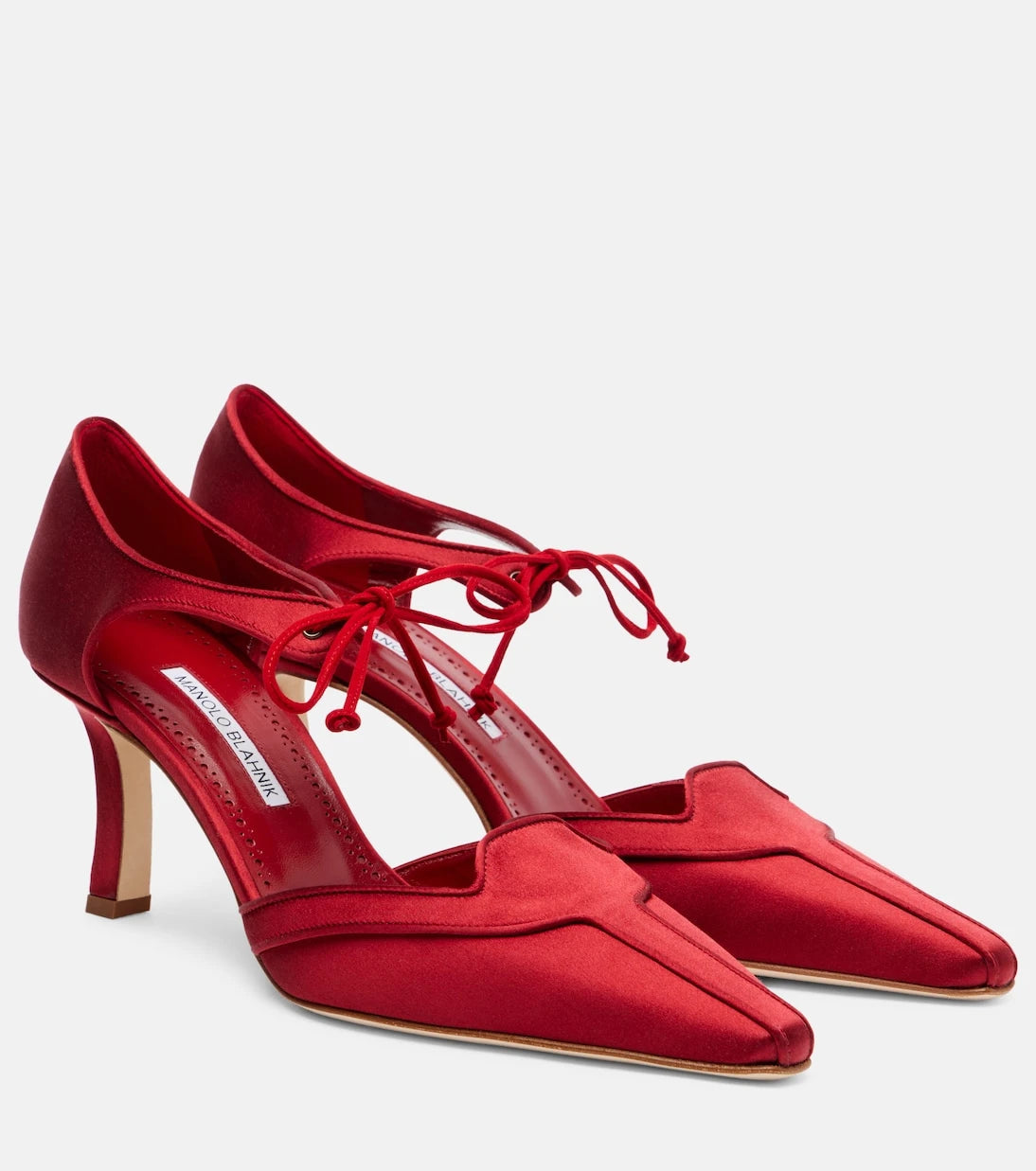 Manolo Blahnik - Orata 70 saten topuklu ayakkabı