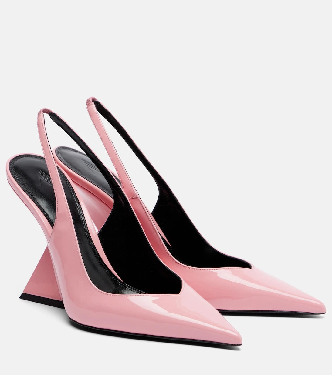 The Attico - Cheope patent leather slingback wedges