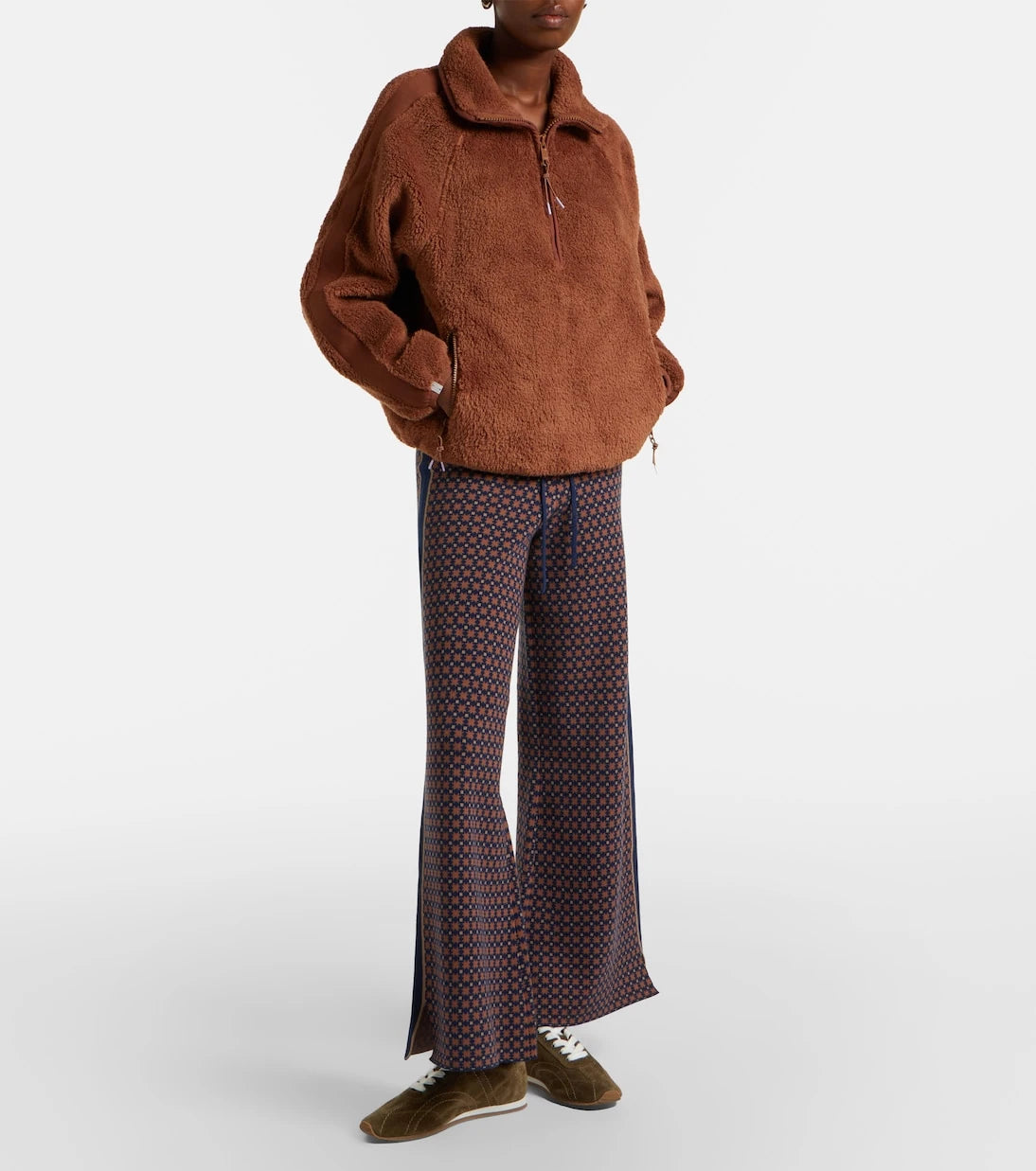 The Upside - Harlow fleece half-zip sweatshirt