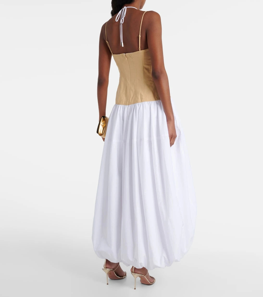 Simkhai - Pfeiffer cotton and linen-blend midi dress