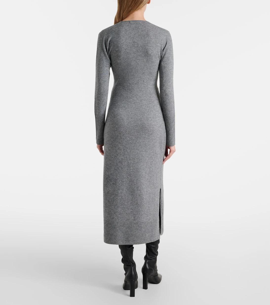 Veronica Beard - Salomez wool and cashmere wrap midi dress