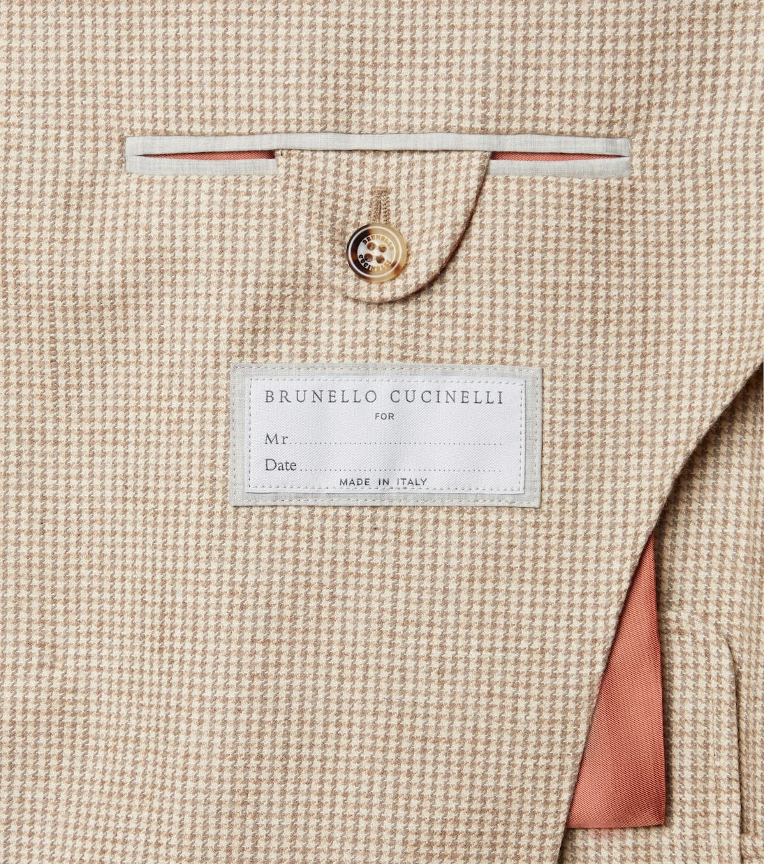 Brunello Cucinelli - Houndstooth cashmere and silk suit jacket